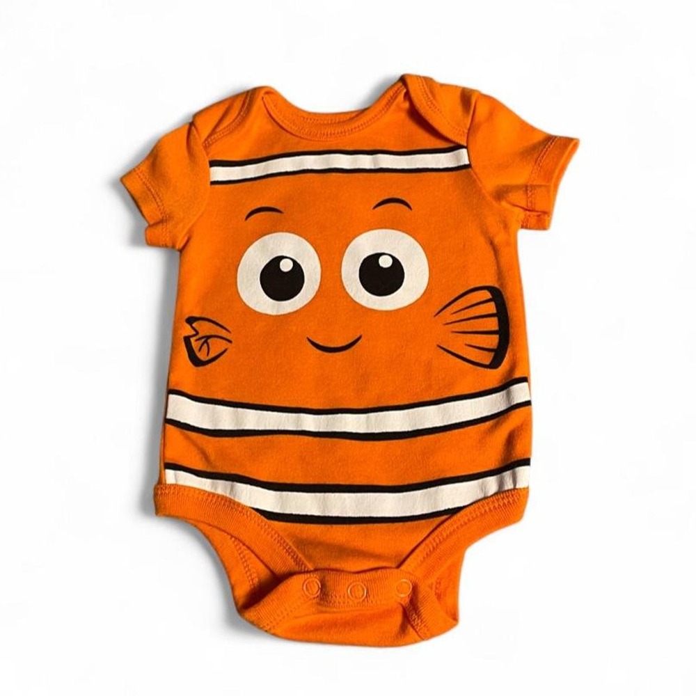 Disney baby Nemo bodysuit with orange and white